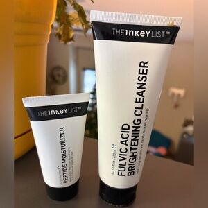 The Inkey List peptide moisturizer & Fulvic Acid cleanser